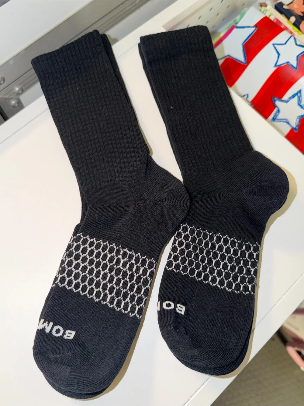 Bombas Black Athletic Crew Socks